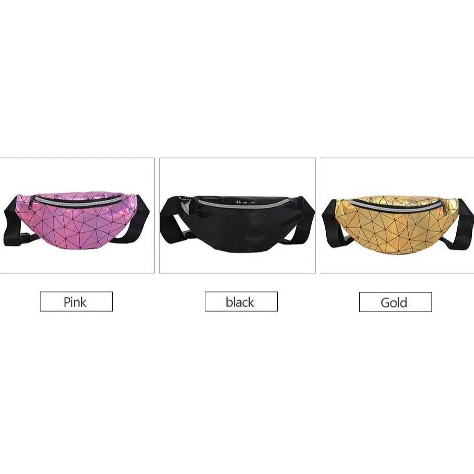 Fashion Holographic Women Waist Bags Modern Fanny Pack Adjustable Belt Bag Excellent Design Waist Packs Chest Phone