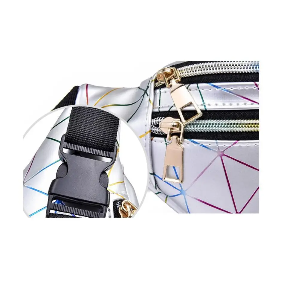 Fashion Holographic Women Waist Bags Modern Fanny Pack Adjustable Belt Bag Excellent Design Waist Packs Chest Phone