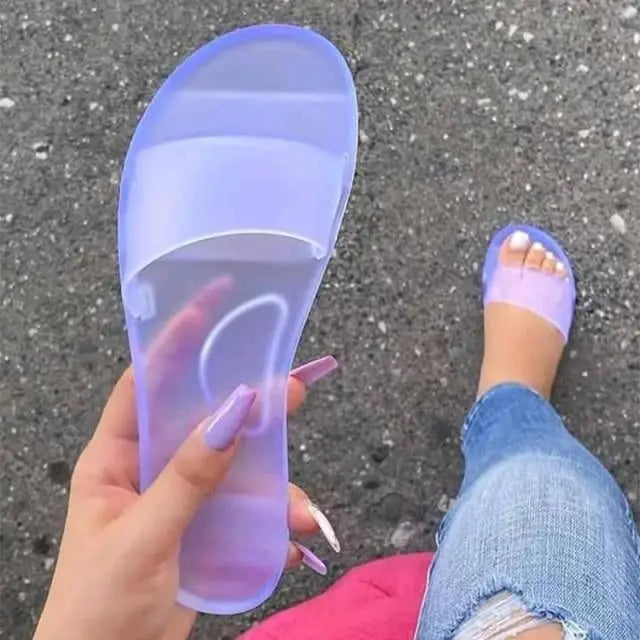 Fashion Jelly Women Slippers Summer Candy Colors Elegant Modern Design For Womens - ALLURELATION - 502, Beach Slippers, Comfort Slippers, Elegant Slippers, Fashion Slippers, Jelly Slippers, Luxury Slippers, Modern, Shoes, Slippers, Summer Slippers, Women Slippers, Womens Slippers, Yellow Slippers - Stevvex.com