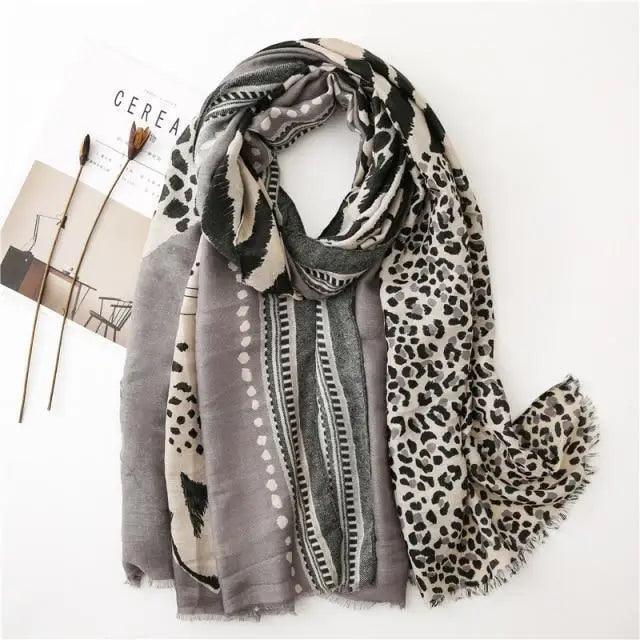 Fashion Animal Leopard  Scarf Women High Quality Autumn Winter Wrap Stylish Casual Wear Scarfs For Women 2021 - Treko - 2021 trends, beach scarfs, birthday gifts, casual scarfs, fashion 2021, fashion scarfs, fashionable scarfs, new trend 2021, scarfs, scarfs for women, stylish scarfs, travel scarfs, trends 2021, trendy fashionable scarfs, trendy scarfs, trendy scarfs 021, trendy scarfs for women, winter, winter scarfs- Stevvex.com