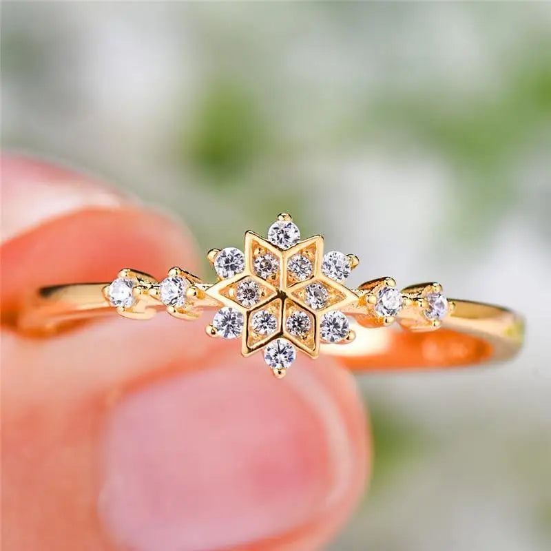 Fashion Luxury 925 Sterling Silver Snowflake Ring - 2021 Trending Fashion Jewelry for women Wedding Band Ring Promise Love Engagement Rings - ALLURELATION - 2021 trends, 571, 580, aesthetic rings, Birthday gifts, Christmas gifts, engagement rings, Fashion Jewelry, fashion rings, Gift for girlfriends, Jewelry, Jewelry for women, ring for women, rings, trending jewelry, trending rings, trends 2021, Valentine's day gift, women jewelry, womens jewelry - Stevvex.com