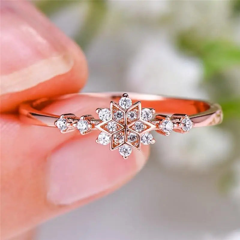 Fashion Luxury 925 Sterling Silver Snowflake Ring - 2021 Trending Fashion Jewelry for women Wedding Band Ring Promise Love Engagement Rings - ALLURELATION - 2021 trends, 571, 580, aesthetic rings, Birthday gifts, Christmas gifts, engagement rings, Fashion Jewelry, fashion rings, Gift for girlfriends, Jewelry, Jewelry for women, ring for women, rings, trending jewelry, trending rings, trends 2021, Valentine's day gift, women jewelry, womens jewelry - Stevvex.com