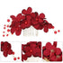 Fashion Red Flower Hair Comb For Women Unique Design Bridesmaid Hair Clip Bridal Wedding Hairpin Ladies Hair Jewelry