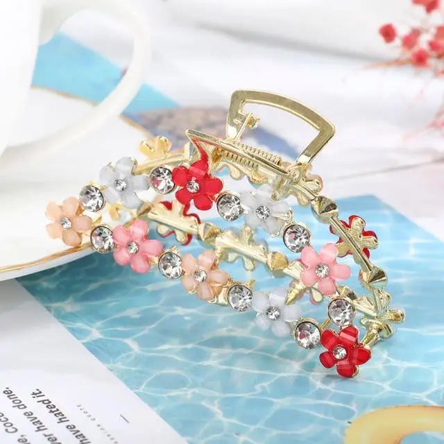 Fashion Sparkly Ladies Hair Clip Metal Spring Hair Clips Barrette Accessories For Women Golden Silver Barrettes Hair