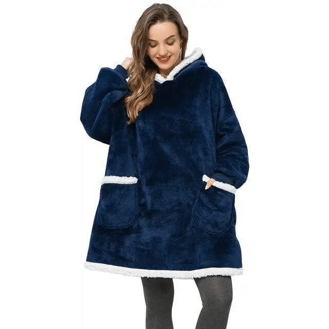 Fashion Winter Oversized Hoodie Women Sweatshirt Hooded Bathrobe Coats Blanket With Sleeves Fleece Christmas TV Blanket - Treko - Casual Tracksuit, Cool Fashion, Cool Hoodies, Female Fashion, Girls Hoodies, Hooded sweatshirts, Hoodies, Jacket Hoodies, Loose Hoodies, Luxury Hoodies, Modern Hoodies, New Hoodies, Stylish Hoodies, Woman Fashion Hoodies, Women elegant Hoodies, Women fashion, Women Hoodies- Stevvex.com