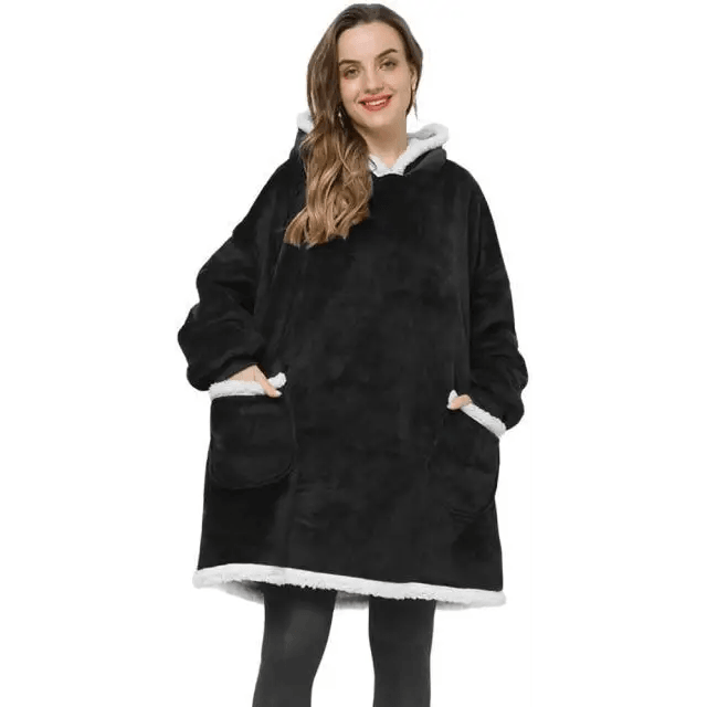 Fashion Winter Oversized Hoodie Women Sweatshirt Hooded Bathrobe Coats Blanket With Sleeves Fleece Christmas TV Blanket - Treko - Casual Tracksuit, Cool Fashion, Cool Hoodies, Female Fashion, Girls Hoodies, Hooded sweatshirts, Hoodies, Jacket Hoodies, Loose Hoodies, Luxury Hoodies, Modern Hoodies, New Hoodies, Stylish Hoodies, Woman Fashion Hoodies, Women elegant Hoodies, Women fashion, Women Hoodies- Stevvex.com