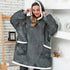 Fashion Winter Oversized Hoodies Sweatshirt Women Men Pullover Giant TV Blanket Hoodie Super Long Blanket With Sleeves - Treko - Casual Tracksuit, Cool Fashion, Cool Hoodies, Female Fashion, Girls Hoodies, Hooded sweatshirts, Hoodies, Jacket Hoodies, Loose Hoodies, Luxury Hoodies, Modern Hoodies, New Hoodies, Stylish Hoodies, Woman Fashion Hoodies, Women elegant Hoodies, Women fashion, Women Hoodies- Stevvex.com