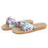 Fashion Woman Beach Floral Pattern Butterfly Knot Slippers Unique Flat Flip Flops Design For Women Outdoor Home