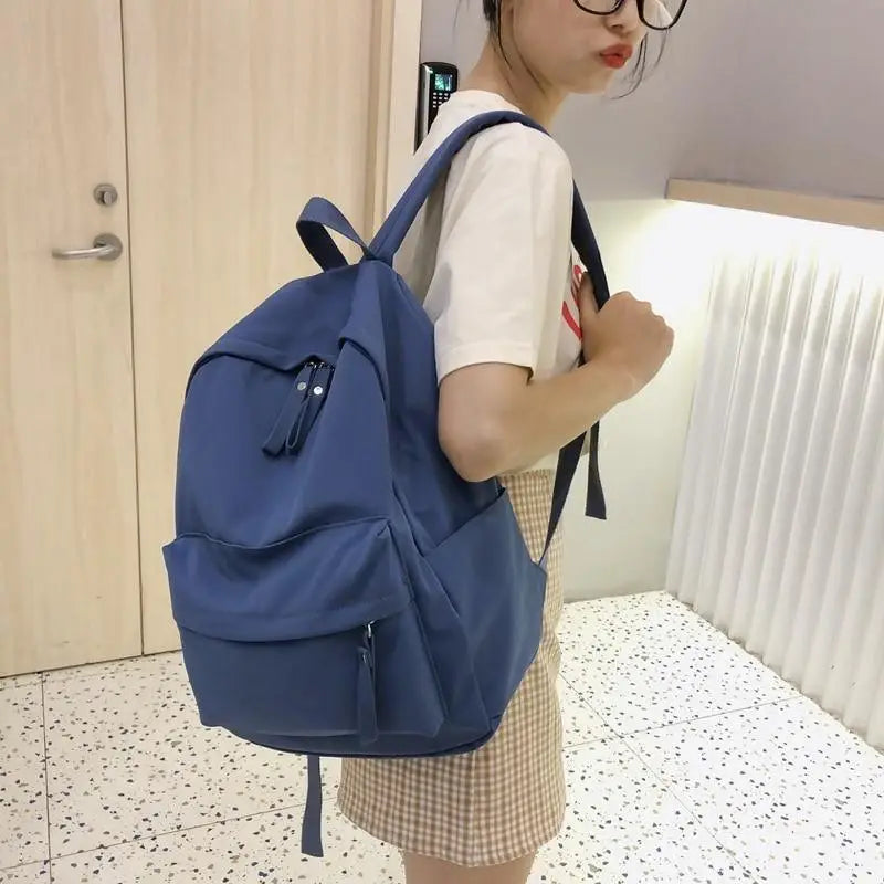 Fashionable Backpack And School Bag For Teenager Girls Stylish Anti Theft Laptop Shoulder Bags Solid Color Travel Backpack - ALLURELATION - 575, Backpacks, Bags, Bags for Girls, Bags for Ladies, Bags in Demand, Best Selling Bags, Birthday Gift, Designer Female Bags, Hot sale Bags, Luxury Bags, Modern Bags, Shopping Backpacks, Shoulder Bags, Stylish Shoulder Backpack, Teenage Student School Bags, Travelling Backpacks, Vintage Style Bags, Women Backpacks - Stevvex.com