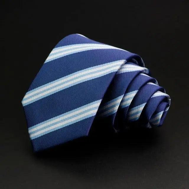 Fashionable Men Office Elegant Necktie Daily Wear Wedding Necktie Party Men Striped Formal Design Neckties Classic