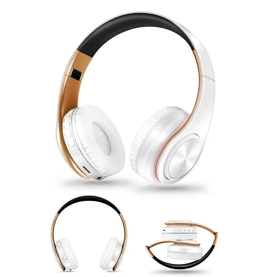 Fashionable Stereo Earphones Bluetooth Foldable Headphone Music Headset Trendy Headset Lightweight Portable Headphones