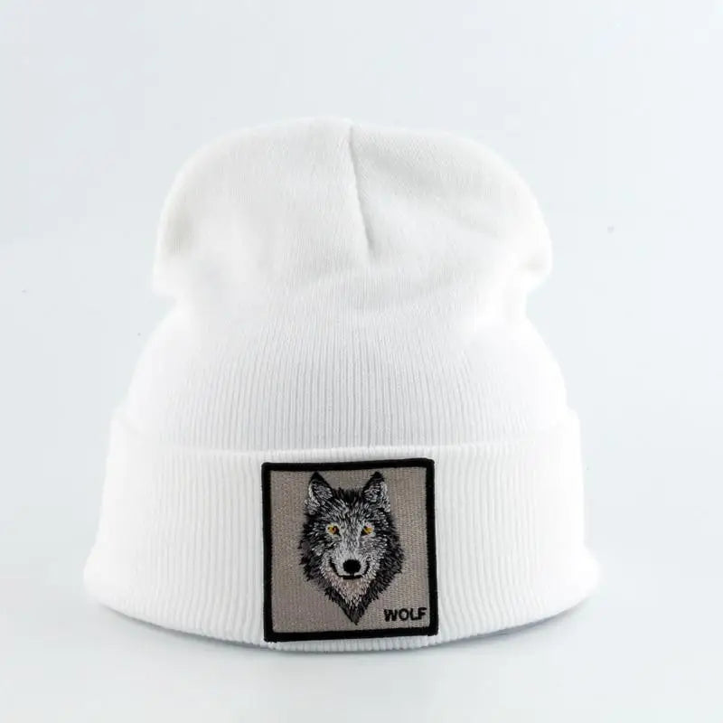 Fashionable Warm Animal Theme Wolf Knitted Unisex Beanies For Women Soft And Comfortable Beanies For Winter And Autumn - STEVVEX Fashion - 706, animal beanies, beanies, cap for autumn, cap for winter, caps, colorful beanies, colorful caps, comfortable beanies, comfortable cap, cute beanies, fashion caps, hats, knitted caps, modern beanies, soft cap, stylish beanies, warm cap, winter caps, winter hats, wolf beanies - Stevvex.com