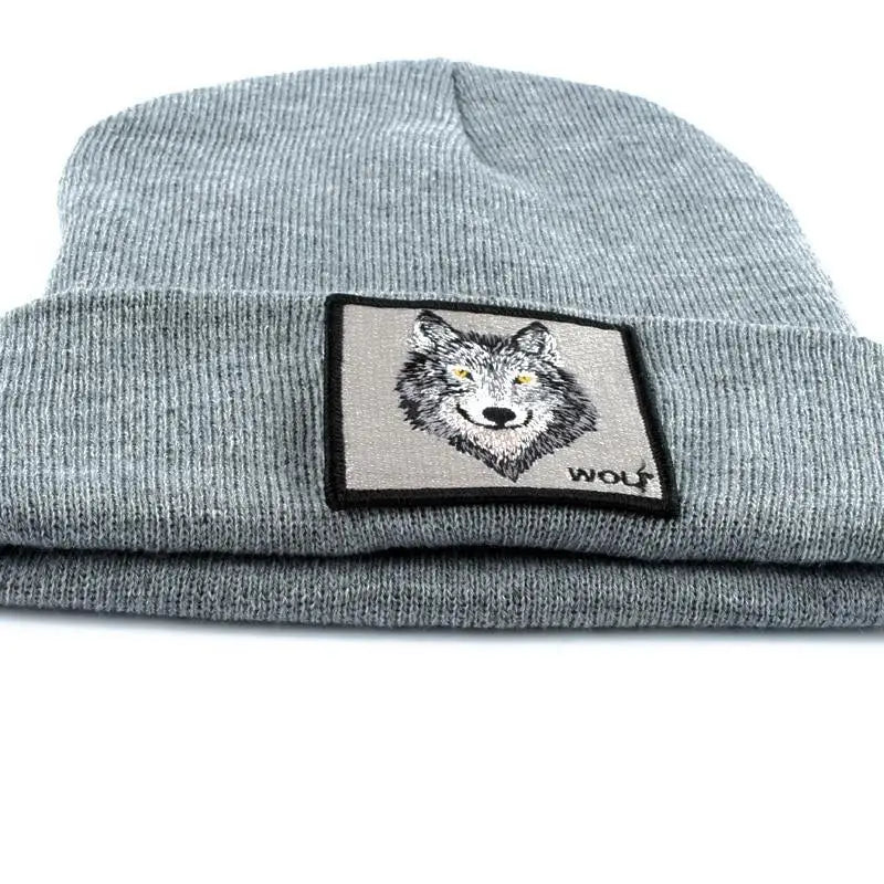 Fashionable Warm Animal Theme Wolf Knitted Unisex Beanies For Women Soft And Comfortable Beanies For Winter And Autumn - STEVVEX Fashion - 706, animal beanies, beanies, cap for autumn, cap for winter, caps, colorful beanies, colorful caps, comfortable beanies, comfortable cap, cute beanies, fashion caps, hats, knitted caps, modern beanies, soft cap, stylish beanies, warm cap, winter caps, winter hats, wolf beanies - Stevvex.com