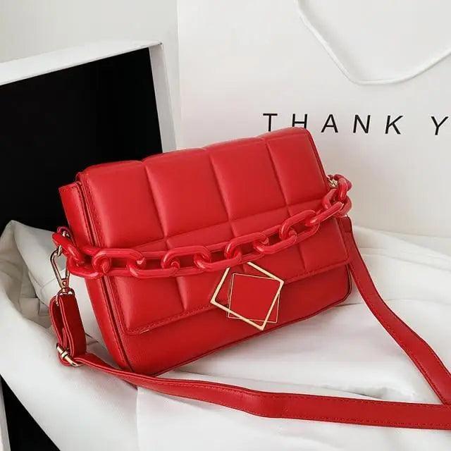 Fashionable Women’s Bag Autumn Winter Female Literary Single - Shoulder Bag Chain Design Cross - Body Bag Trendy