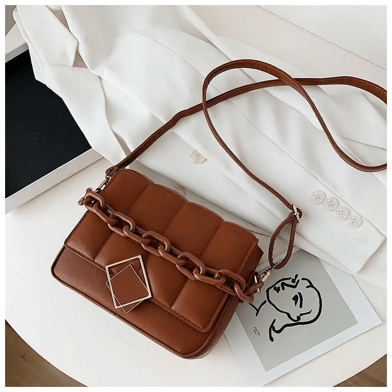 Fashionable Women’s Bag Autumn Winter Female Literary Single - Shoulder Bag Chain Design Cross - Body Bag Trendy