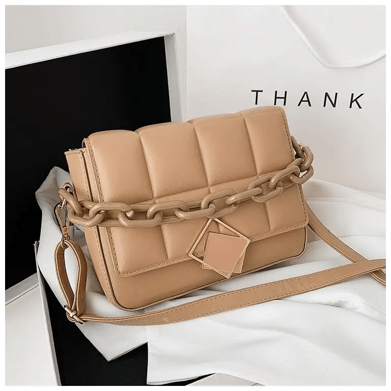 Fashionable Women’s Bag Autumn Winter Female Literary Single - Shoulder Bag Chain Design Cross - Body Bag Trendy