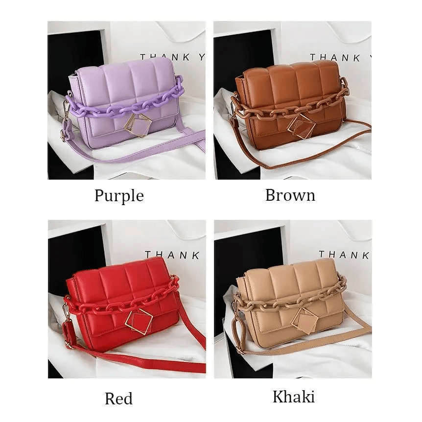 Fashionable Women’s Bag Autumn Winter Female Literary Single - Shoulder Bag Chain Design Cross - Body Bag Trendy