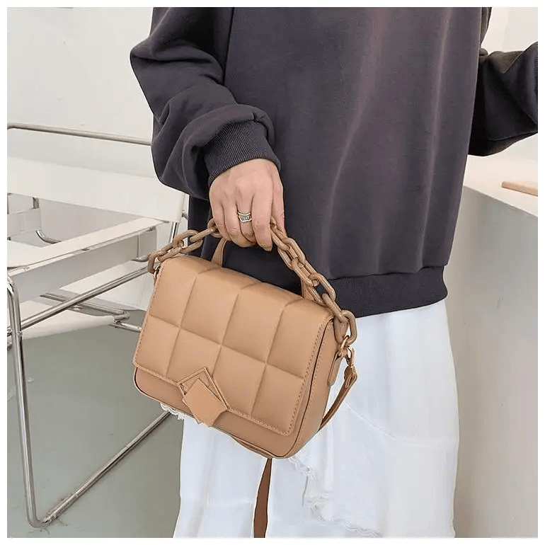 Fashionable Women’s Bag Autumn Winter Female Literary Single - Shoulder Bag Chain Design Cross - Body Bag Trendy