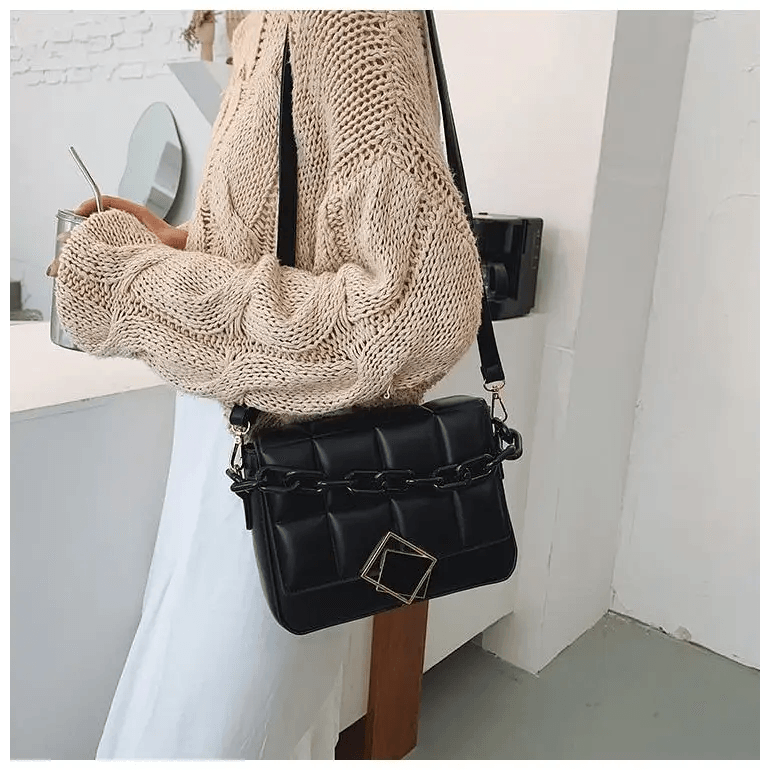 Fashionable Women’s Bag Autumn Winter Female Literary Single - Shoulder Bag Chain Design Cross - Body Bag Trendy