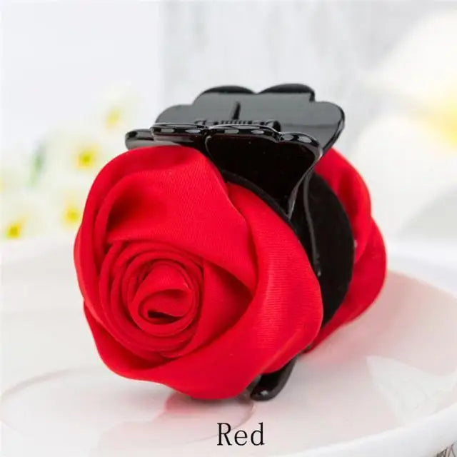 Flower Elegant Design Fashion Hair Clips For Women Colorful Hair Claw Cute Rose Hair Barrettes - STEVVEX Fashion - 701, classic hair clip, elegant hair clip, fashion hair clip, flower hair clip, hair accessories, hair accessories for women, hair barrettes, hair clip, hair clips, hair Gripper, hairclips for women, luxury hair clip, metal hair clip, new design hair clip, Pearl Hair Clips, stylish hair clip, trendy hair clip, unique hair clip, vintage hair clip, women hair clip - Stevvex.com