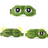 Funny Cartoon Frog Eye 3D Sleeping Eye Mask Comfortable Green Eye Cover Travel Office Soft Eye Mask - STIL7877HFDYY