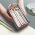 Funny Cartoon Pencil Case Vintage Large Capacity Pencil Bag For Students Retro Washable Zipper Simple School Case Box