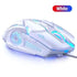 Gaming LED Wired Mechanical Mouse 6 Button With Backlight Ergonomic Cool Mouse Design For Laptop And Computer - White