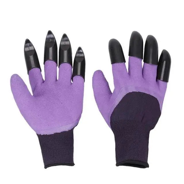 Garden Gloves With Fingertips Claws ABS Plastic Garden Rubber Gloves Gardening Digging Planting Durable Gloves With Claws Waterproof Outdoor Work Breathable Glove Best Gift For Gardener - STEVVEX Gadgets - 758, Best gloves For Gardener, Breathable Glove, digging gloves, durable gloves, Garden glove, garden gloves, gardening gloves, Gloves, gloves for garden, gloves with claws, green gloves, outdoor work gloves, planting gloves, rubber gloves, work glove, Working gloves - Stevvex.com