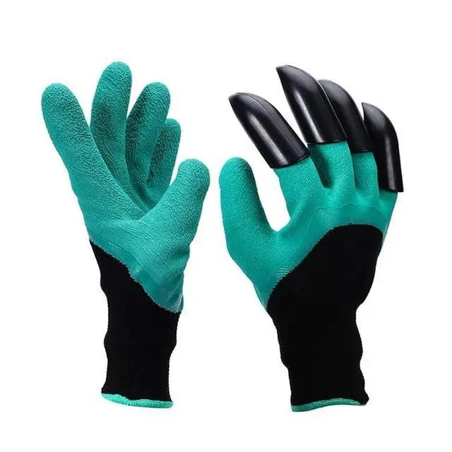 Garden Gloves With Fingertips Claws ABS Plastic Garden Rubber Gloves Gardening Digging Planting Durable Gloves With Claws Waterproof Outdoor Work Breathable Glove Best Gift For Gardener - STEVVEX Gadgets - 758, Best gloves For Gardener, Breathable Glove, digging gloves, durable gloves, Garden glove, garden gloves, gardening gloves, Gloves, gloves for garden, gloves with claws, green gloves, outdoor work gloves, planting gloves, rubber gloves, work glove, Working gloves - Stevvex.com