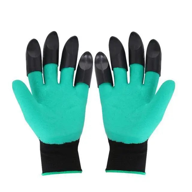 Garden Gloves With Fingertips Claws ABS Plastic Garden Rubber Gloves Gardening Digging Planting Durable Gloves With Claws Waterproof Outdoor Work Breathable Glove Best Gift For Gardener - STEVVEX Gadgets - 758, Best gloves For Gardener, Breathable Glove, digging gloves, durable gloves, Garden glove, garden gloves, gardening gloves, Gloves, gloves for garden, gloves with claws, green gloves, outdoor work gloves, planting gloves, rubber gloves, work glove, Working gloves - Stevvex.com