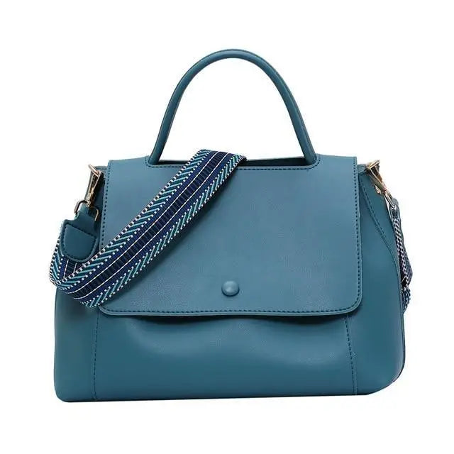 Gorgeous Bags Large Capacity Handbags For Women PU Shoulder Messenger Elegant Handbags For Female - Blue - ALU93135WXY