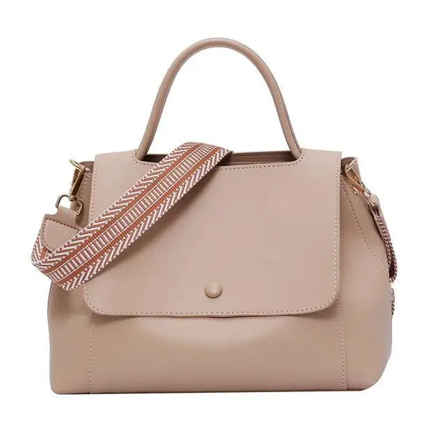 Gorgeous Bags Large Capacity Handbags For Women PU Shoulder Messenger Elegant Handbags For Female - Khaki - ALU93135WXY