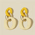 Graceful Yellow Earrings For Women And Girls Trendy Style Statement Dangle Drop Earings - Female Jewelry Accessories