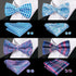 Green Color Silk Butterfly Pre - Tied Bow Tie Pocket Square Cufflinks Suit Set For Men Silk Adjustable Self Bowtie