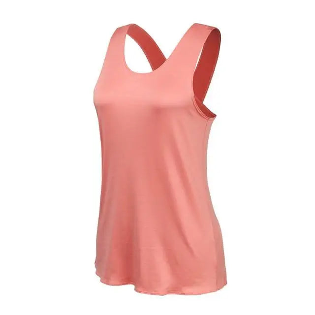 Gym Yoga Shirt Women Shirt Quick Dry Sports Comfortable Shirts Cross Back Gym Top Women's Lightweight Fitness Shirt Sleeveless Sports Top Yoga Vest - STEVVEX Sport - 760, clothes, clothes for women, cross back shirt, fitness shirt, gym, gym clothes, gym shirt, shirt, sleeveless sport shirt, sport shirt, women clothes, women gym shirt, women shirt, women workout shirt, workout shirt, yoga shirt - Stevvex.com