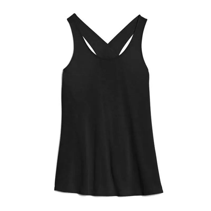 Gym Yoga Shirt Women Shirt Quick Dry Sports Comfortable Shirts Cross Back Gym Top Women's Lightweight Fitness Shirt Sleeveless Sports Top Yoga Vest - STEVVEX Sport - 760, clothes, clothes for women, cross back shirt, fitness shirt, gym, gym clothes, gym shirt, shirt, sleeveless sport shirt, sport shirt, women clothes, women gym shirt, women shirt, women workout shirt, workout shirt, yoga shirt - Stevvex.com