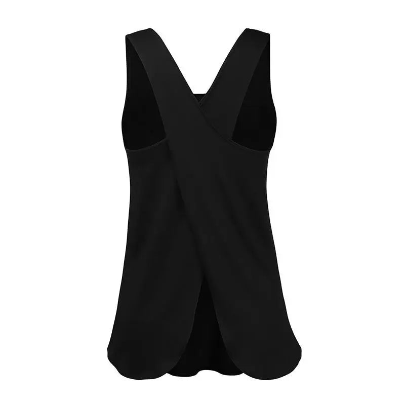 Gym Yoga Shirt Women Shirt Quick Dry Sports Comfortable Shirts Cross Back Gym Top Women's Lightweight Fitness Shirt Sleeveless Sports Top Yoga Vest - STEVVEX Sport - 760, clothes, clothes for women, cross back shirt, fitness shirt, gym, gym clothes, gym shirt, shirt, sleeveless sport shirt, sport shirt, women clothes, women gym shirt, women shirt, women workout shirt, workout shirt, yoga shirt - Stevvex.com