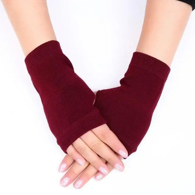 Half Finger Gloves For Women Stylish Winter Soft Warm Wool Knitting Arm Gloves Soft Warm Winter Gloves For Women 2021 - Treko - 2021 trends, birthday gifts, breathable gloves, comfortable gloves, fashion 2021, fashionable gloves, new trend 2021, stylish gloves, trends 2021, trendy gloves, winter gloves- Stevvex.com