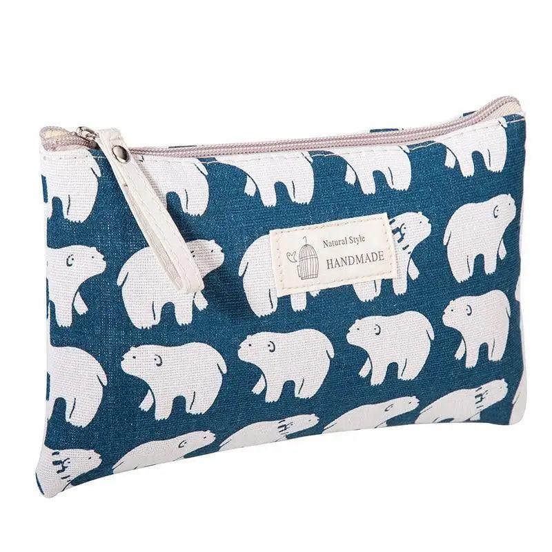 Handmade Retro Pencil Case Large Capacity Stationary Case Cool Stylish Printed Pouch For Office - 4 - STIL4850GDNBJ