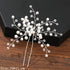 Handmade Sparkling Pearl Rhinestone Flower Hair Clip Pins Charming Women Wedding Accessories Hair Clips Wedding Clip