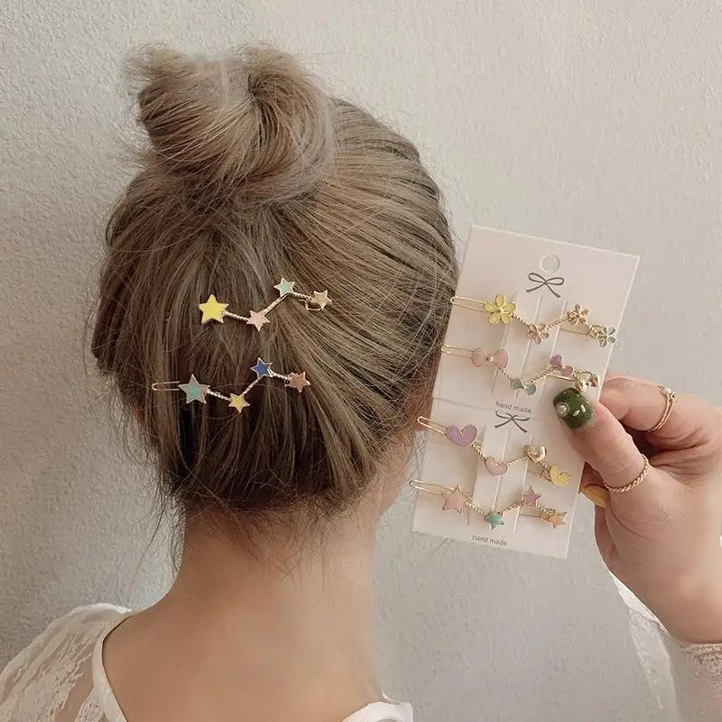 Handmade Vintage Star Shape Zigzag Hairpins For Women Hairclips Stylish Hair Women Barrettes For Everyday