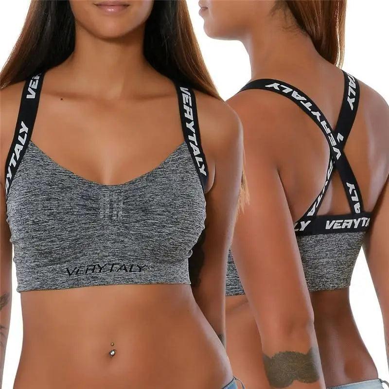 High Quality Fitness Tight Sports Letter Street Cropped Vest Tops for Women And Girls Bustier Strappy Skinny T - Shirt