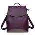 High Quality Leather Backpacks For Fashionable Women And Teenage Girls Large Capacity Shoulder Bagpack - Dark Purple