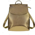 High Quality Leather Backpacks For Fashionable Women And Teenage Girls Large Capacity Shoulder Bagpack - Golden