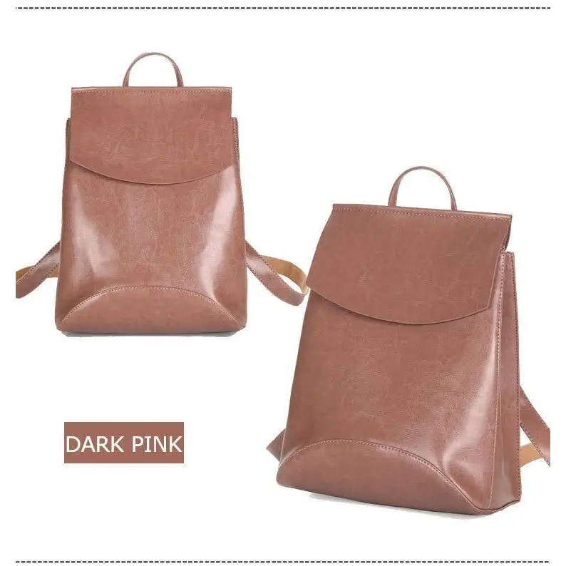 High Quality Leather Backpacks For Fashionable Women And Teenage Girls Large Capacity Shoulder Bagpack - ALU77184HCR