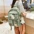 High Quality Nylon Large Capacity Waterproof Backpack For Female And Girls - Trendy College/Schoolbag - ALU92983ZYX