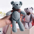 High Quality Soft 18 - 20CM Teddy Bear Stuffed Plush Toys Cute Dress Rabbit Pendant Dolls Gifts Birthday Wedding Party