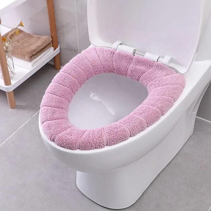 High Quality Universal Toilet Seat Cover Washable Unique Design Warm Flexible Covers Bright Colors 