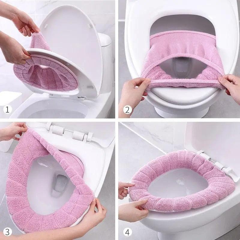 Universal O Toilet Seat Covers Domestic Washable Thickened Nordic00013