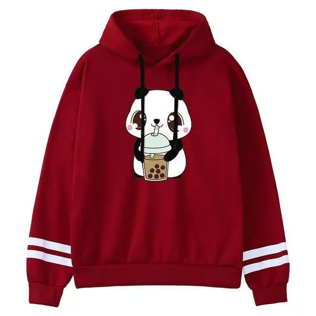 Hoody Little Drinking Milk Tea Print Hoodie Streetwear Cute Winter Clothes Women's Oversized Loose Sweatshirts Women 2021 - Treko - Casual Tracksuit, Cool Fashion, Cool Hoodies, Female Fashion, Hoodies, Jacket Hoodies, Loose Hoodies, Luxury Hoodies, Modern Hoodies, New Hoodies, Stylish Hoodies, Woman Fashion Hoodies, Women fashion, Women Hoodies- Stevvex.com